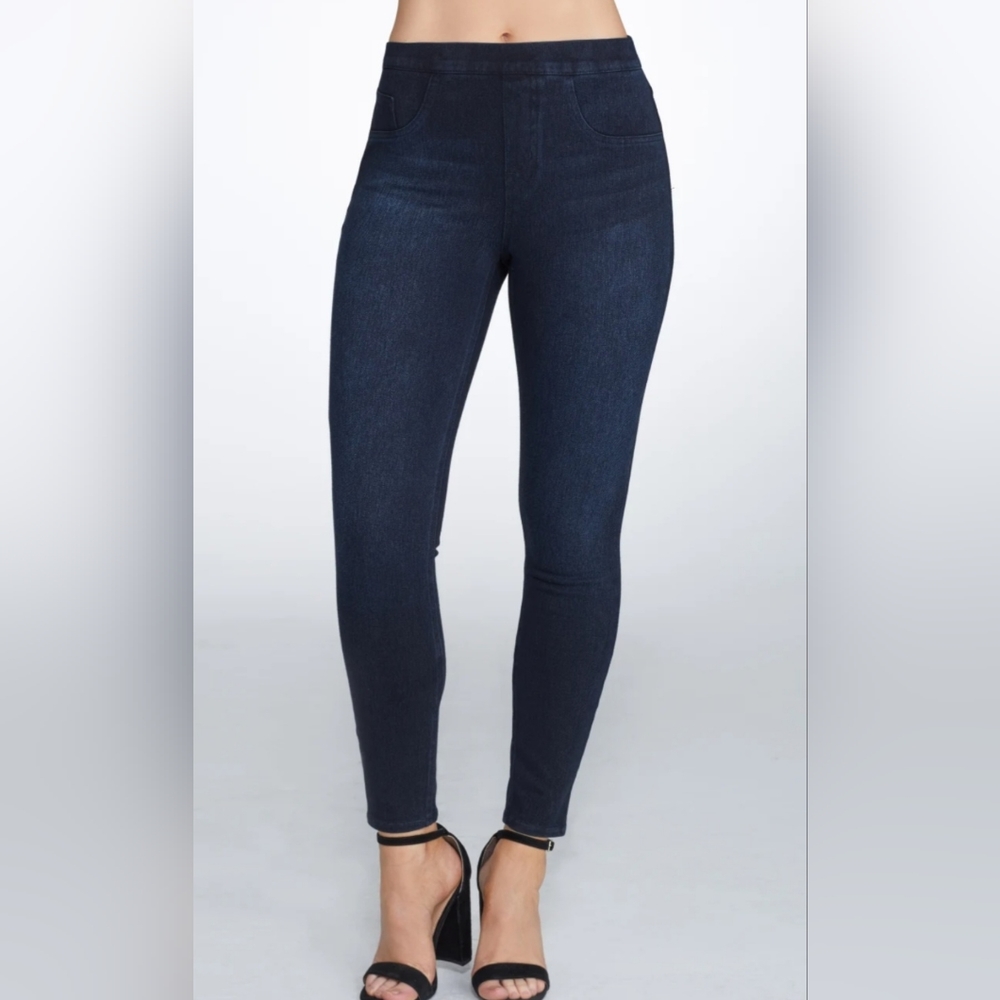Spanx Jean-ish Ankle Leggings Jeggings Medium NWT Twighlight Rinse